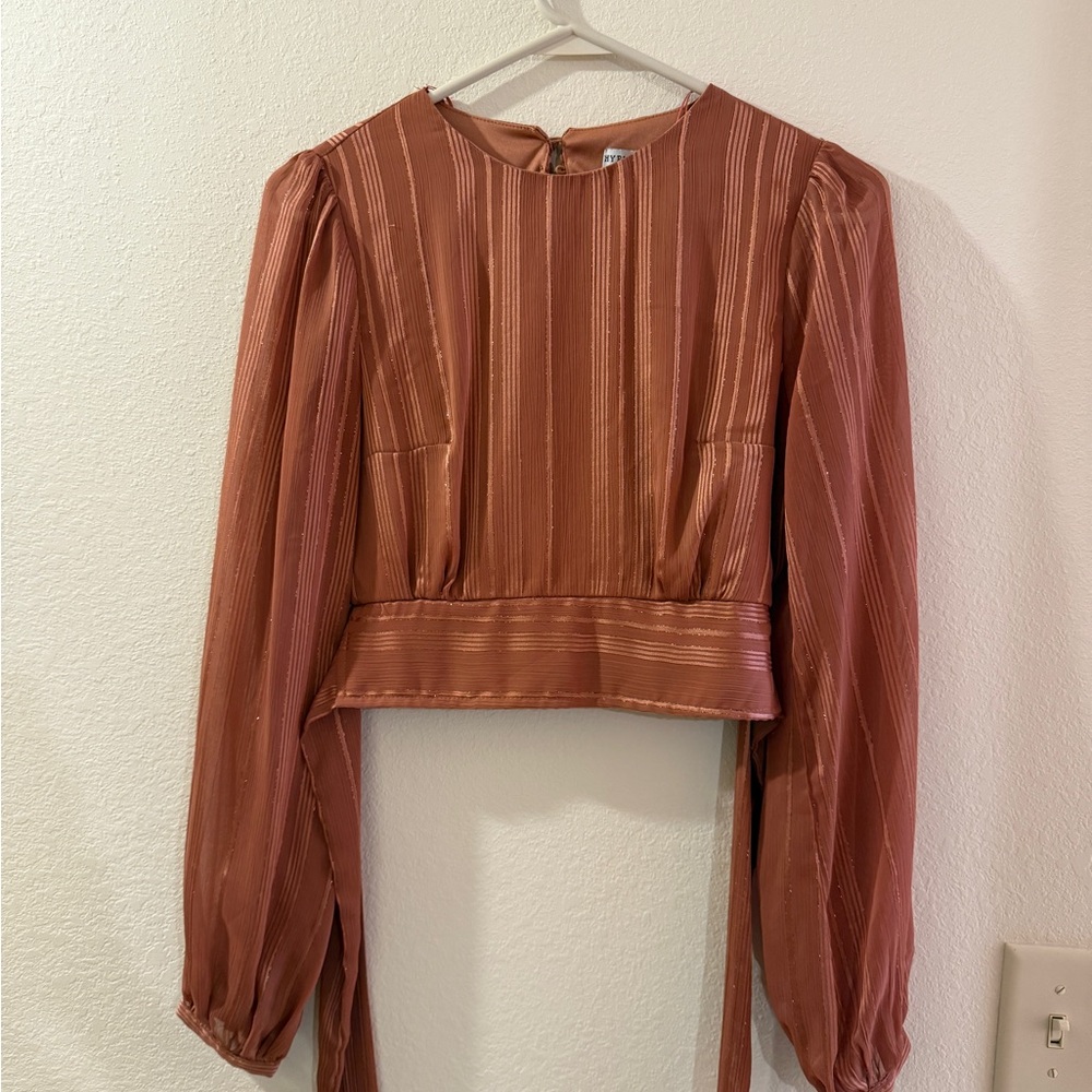 HYFVE pink cropped top